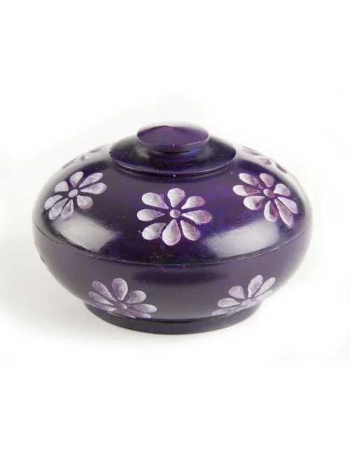 Blumendöschen, lila ca. 7,7 cm - 2 er Pack