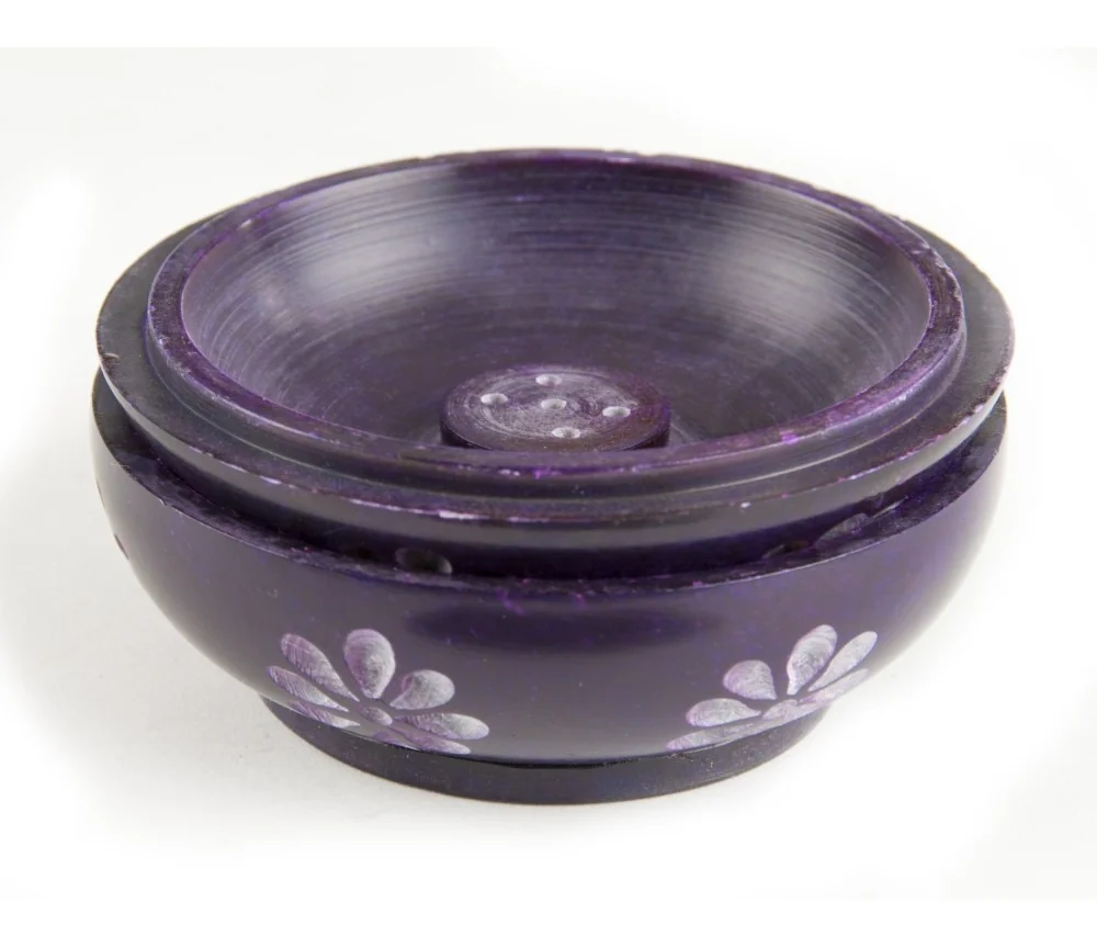 Blumendöschen, lila ca. 7,7 cm - 2 er Pack