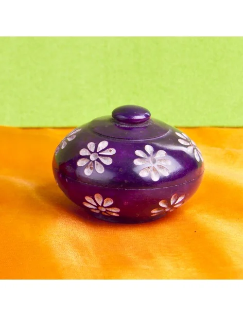 Blumendöschen, lila ca. 7,7 cm - 2 er Pack