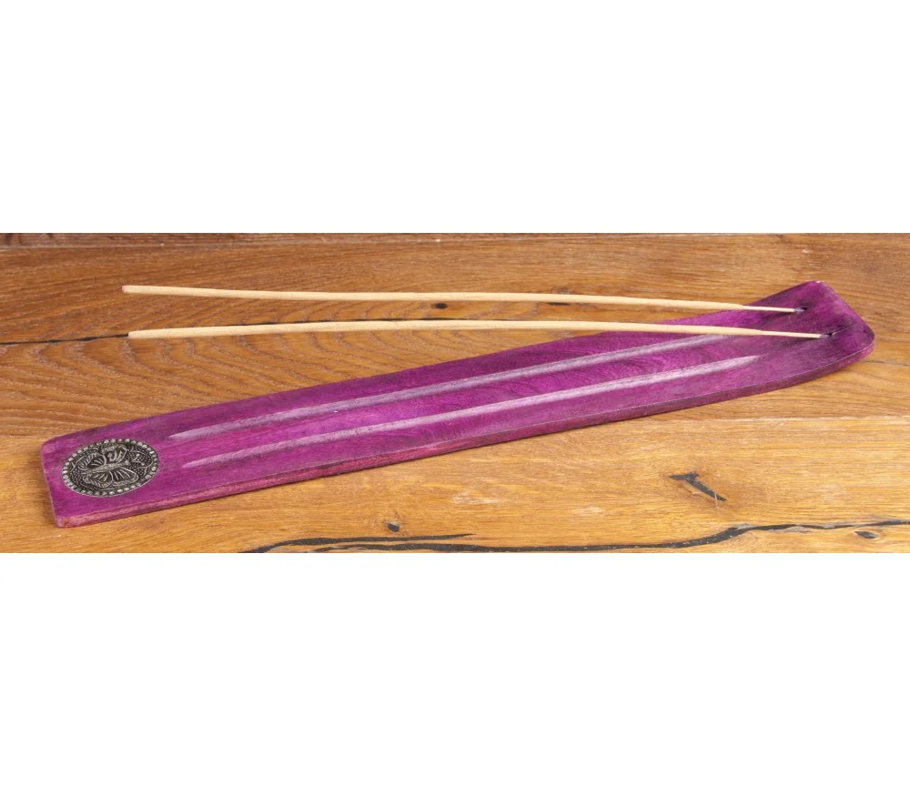 Räucherstäbchenhalter - Long Line - Purple Butterfly ca. 46 x 7cm