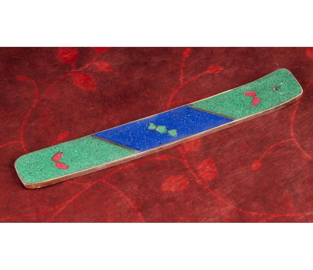 Räucherstäbchenhalter - Amritsar grün ca.26 x 3,5 cm