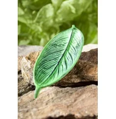 Räucherstäbchenhalter - Blatt, grün