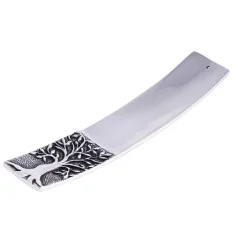 Räucherstäbchenhalter - Lebensbaum - weißmetall