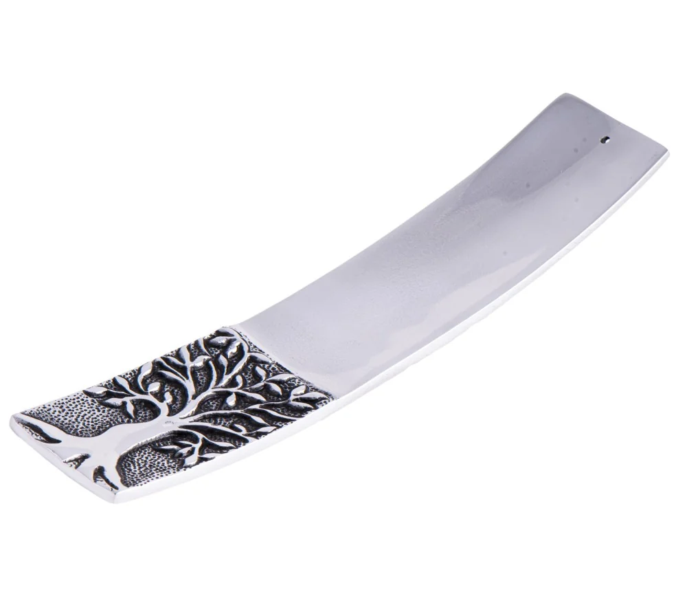 Räucherstäbchenhalter - Lebensbaum - weißmetall