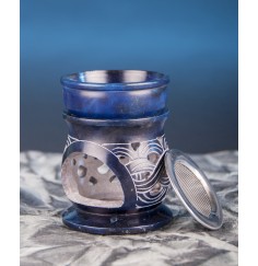 Aromalampe & Räuchergefäß in 1 "Keltischer Knoten" mit Sieb