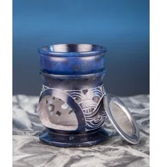 Aromalampe & Räuchergefäß in 1 "Keltischer Knoten" mit Sieb