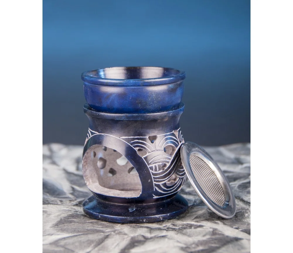 Aromalampe & Räuchergefäß in 1 "Keltischer Knoten" mit Sieb