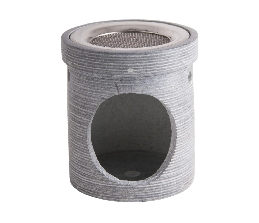 Räuchergefäß mit Sieb - "Modern Art" aus Speckstein