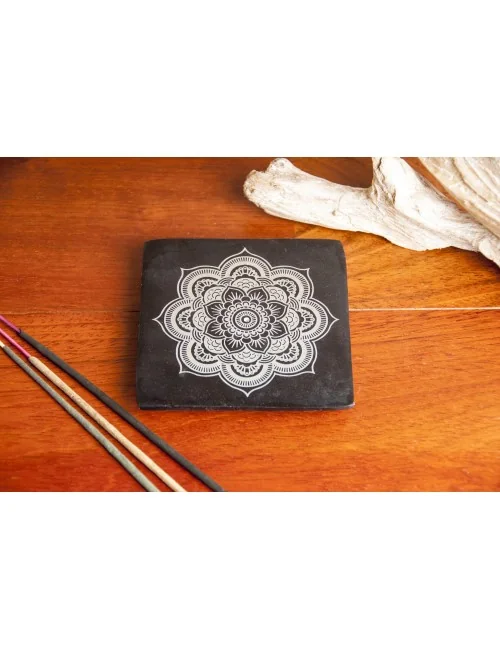 Mandala Specksteinhalter