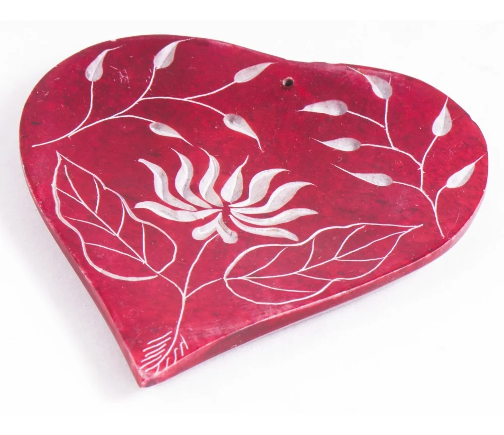 Räucherstäbchenhalter - Herz-Lotusblume