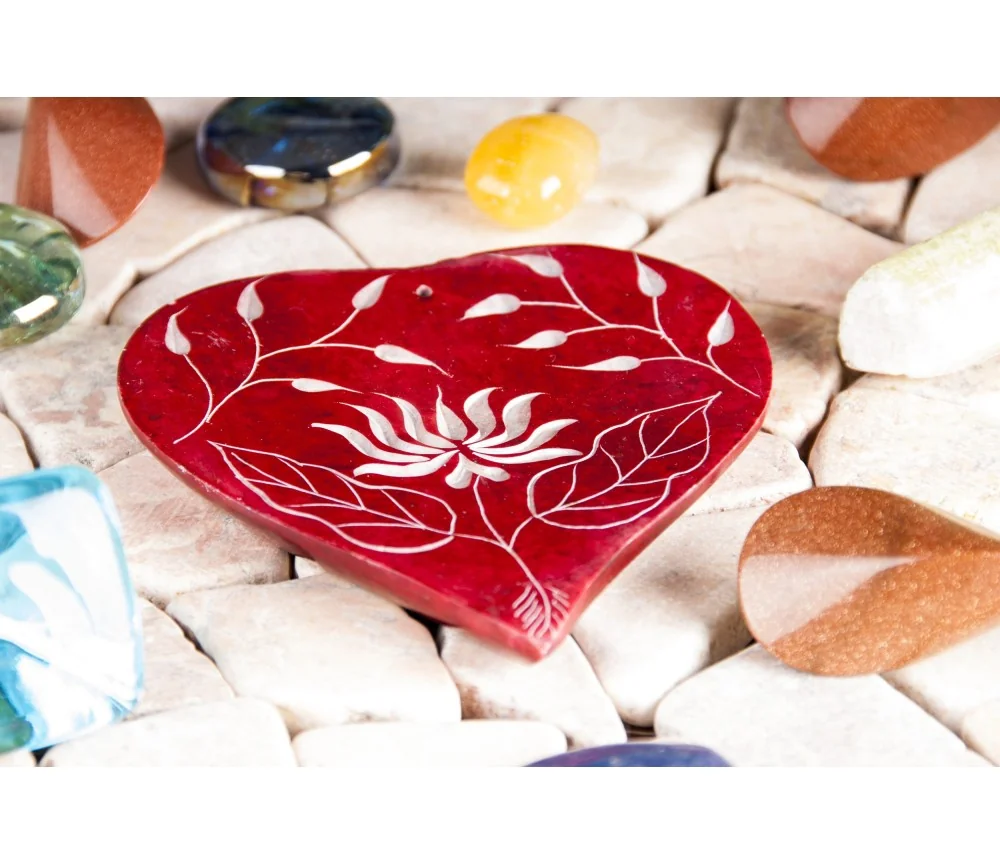 Räucherstäbchenhalter - Herz-Lotusblume