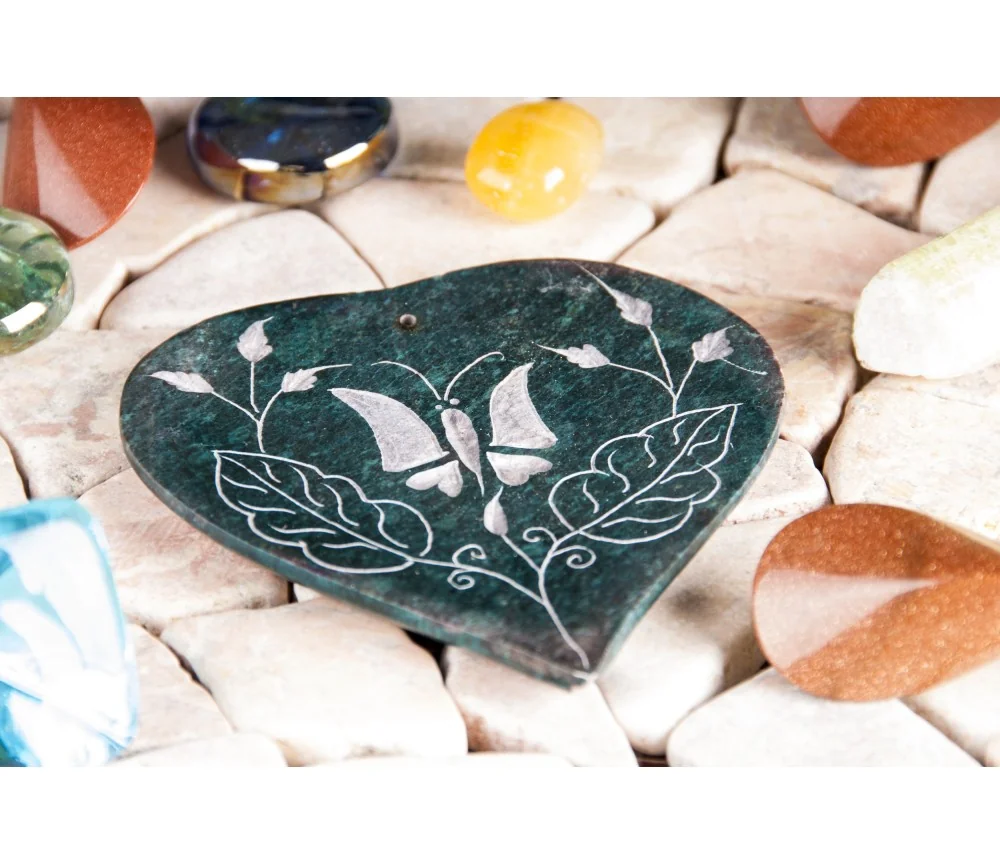 Räucherstäbchenhalter - Herz-Schmetterling