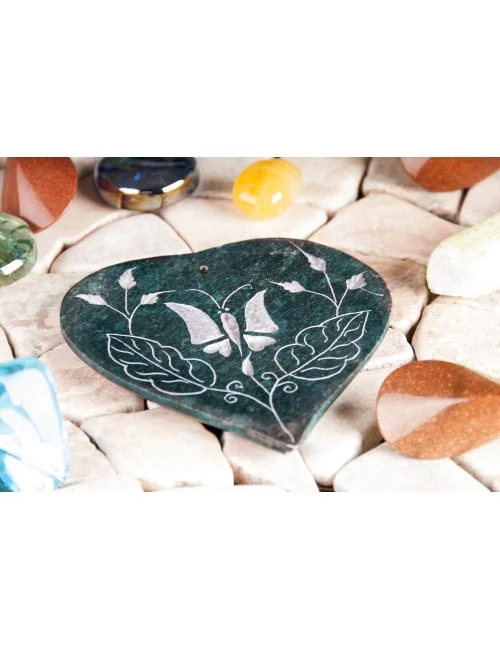 Räucherstäbchenhalter - Herz-Schmetterling