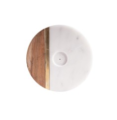 Räucherstäbchenhalter -  -Design aus Marmor, Holz und Messing