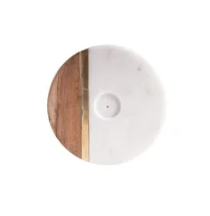 Räucherstäbchenhalter - -Design aus Marmor, Holz und Messing