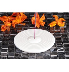 Räucherstäbchenhalter - aus Marmor - White Circle