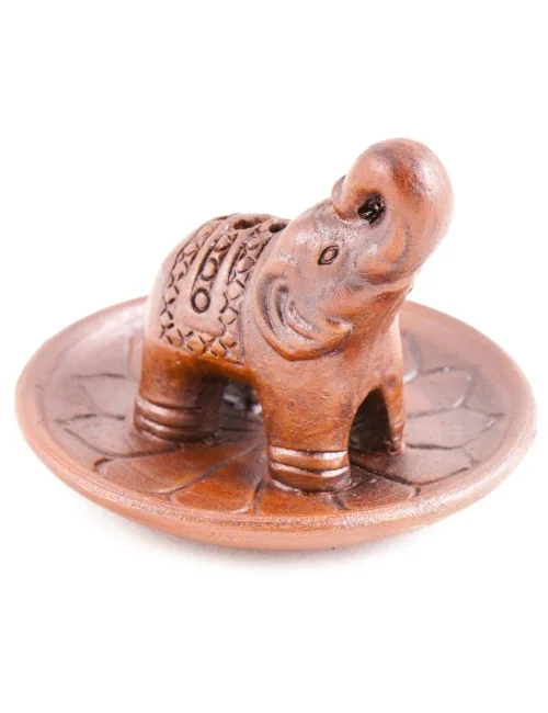 Räucherhalter Elefant auf Lotusblume