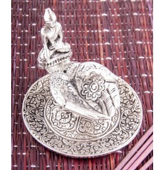 Räucherstäbchenhalter & Räucherschale - gebende Hände - aus Aluminium