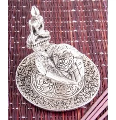 Räucherstäbchenhalter & Räucherschale - gebende Hände - aus Aluminium