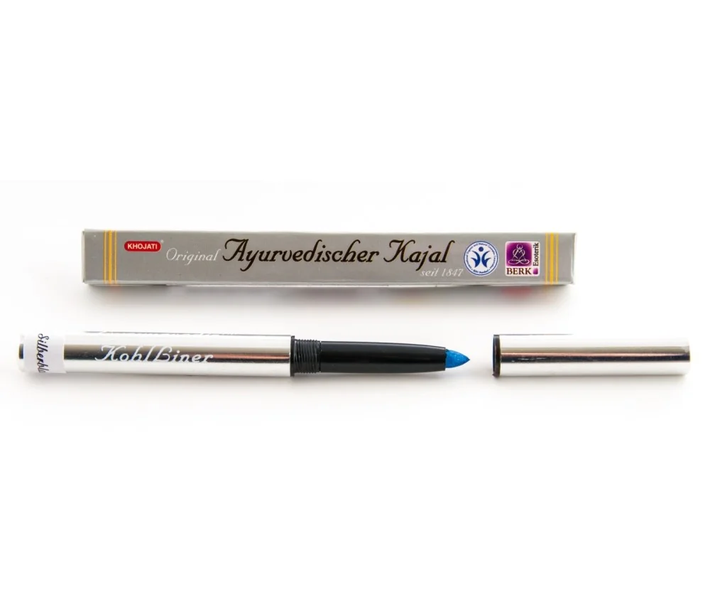 Ayurveda - Khojati -Ayurvedischer edler Kajal - Silberblau