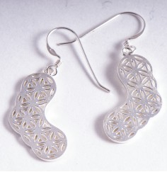 Ohrringe - Blume des Lebens - in Sterling Silber