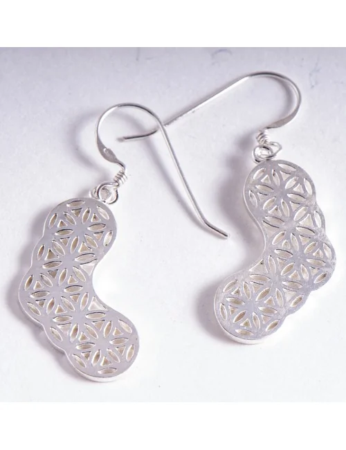 Ohrringe - Blume des Lebens - in Sterling Silber