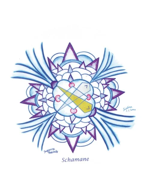 Sulidaa® Venus Mandala - Basis Mandala - Schamane- 11,5 cm