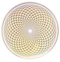 Aufkleber - Sahasrara (Kronen-Chakra) - gold 18 cm