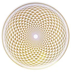 Aufkleber - Sahasrara (Kronen-Chakra) - gold 18 cm