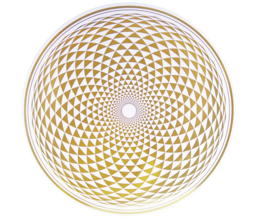 Aufkleber - Sahasrara (Kronen-Chakra) - gold 18 cm