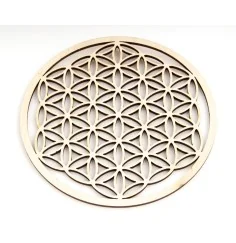 Blume des Lebens aus Holz 14,4 cm - 3er Pack