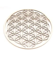 Blume des Lebens aus Holz 22 cm - 3er Pack