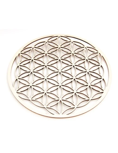 Blume des Lebens aus Holz 22 cm - 3er Pack