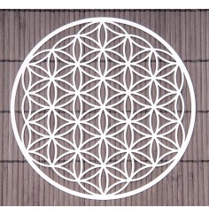 Wandschmuck aus Edelstahl - Blume des Lebens 18 cm