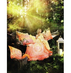 Spirit of OM - Bio Bettwäsche SUNRISE - orange / gelb