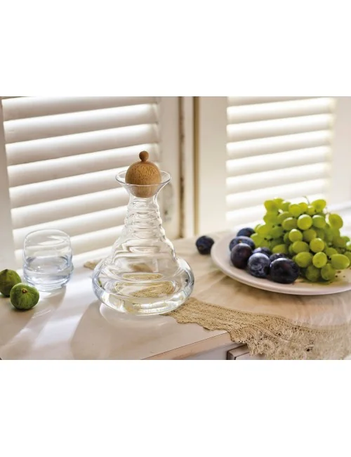 Vitalkaraffe - Aladin - Pinus Cembra Verschluss Deckel / Stöpsel aus Zirbenholz