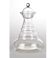 Vitalkaraffe - Happy Aladdin- 1,3 L mit bunter Blume des Lebens inkl. Stöpsel