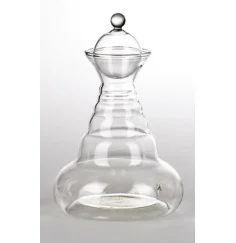 Vitalkaraffe - Happy Aladdin- 1,3 L mit bunter Blume des Lebens inkl. Stöpsel