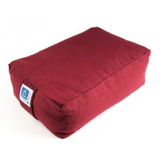 Meditations Sitz weinrot mit Buchweizen gefüllt - 30x20x10 cm