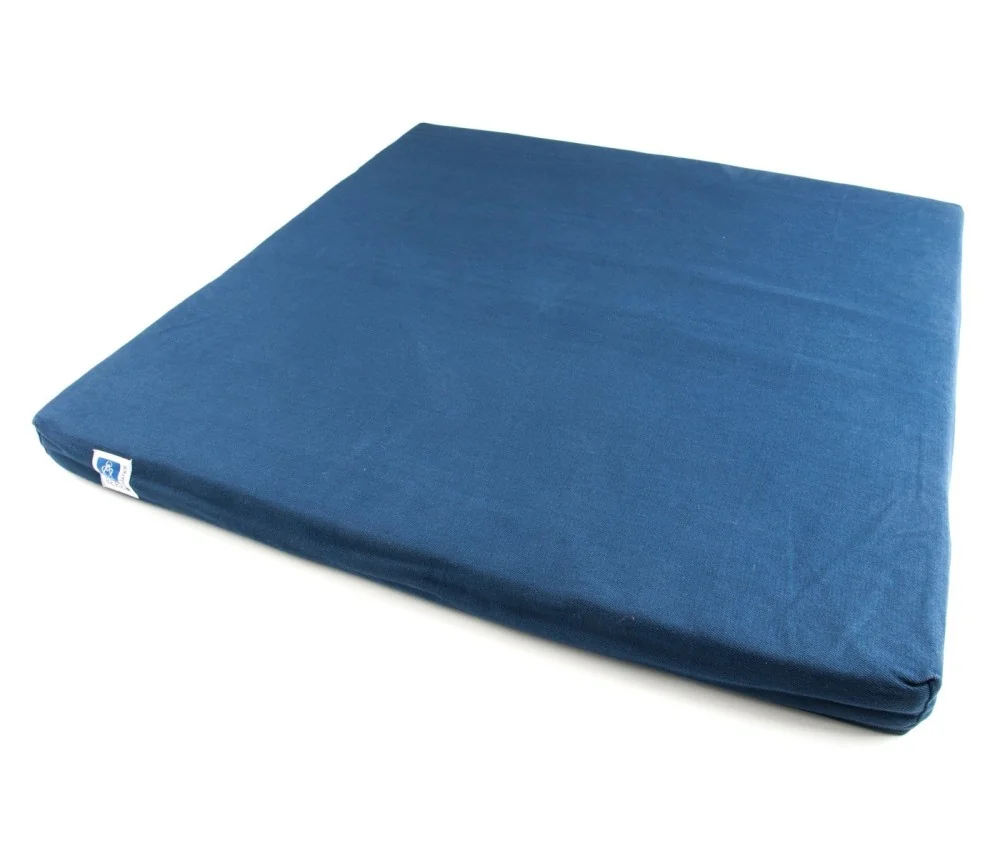 Meditations Matte dunkelblau mit Kokosnuss-Faser, 75x75x10cm