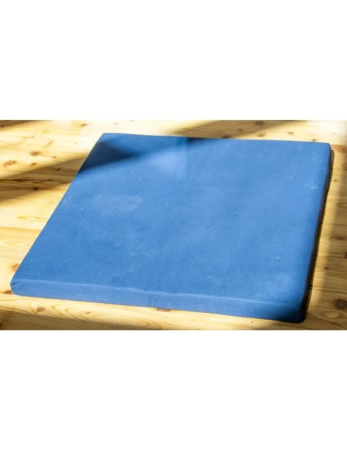 Meditations Matte dunkelblau mit Kokosnuss-Faser, 75x75x10cm