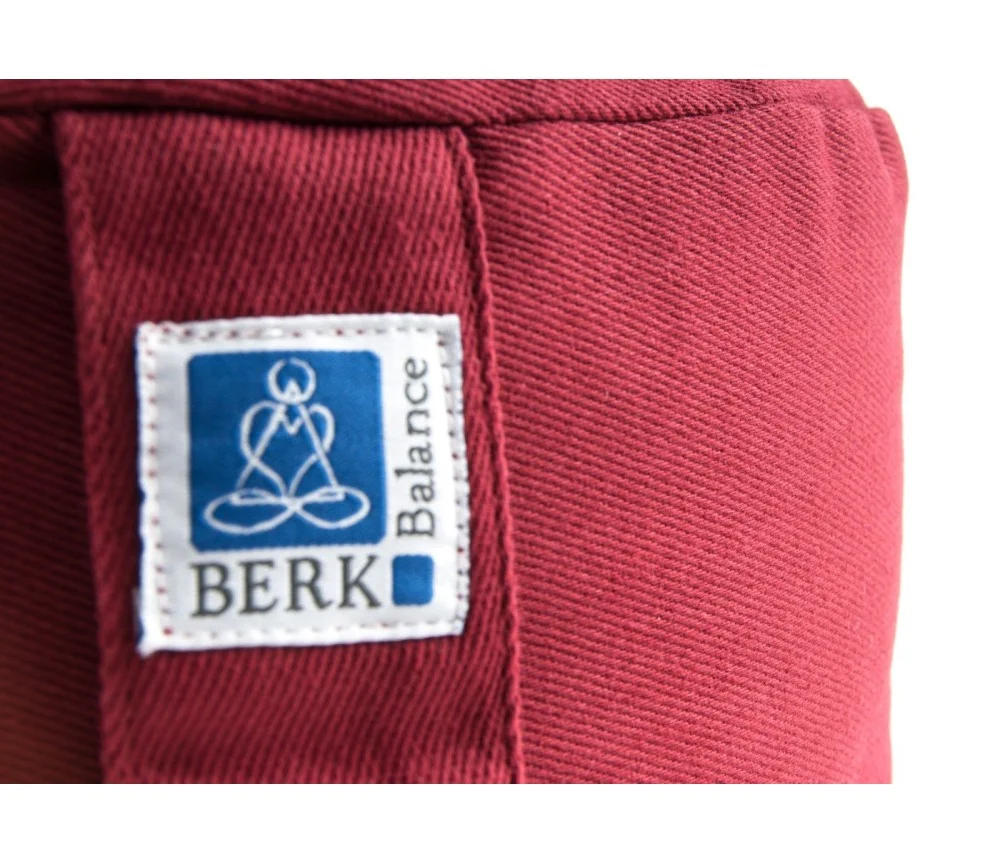 Meditationskissen - rot - Blume des Lebens - mit Buchweizen gefüllt 30 x 15 cm