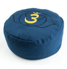 Meditationskissen  -Stirnchakra - mit Buchweizen gefüllt 36 x 15 cm
