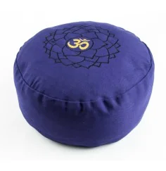 Meditationskissen - Kronenchakra - mit Buchweizen gefüllt 36 x 15 cm