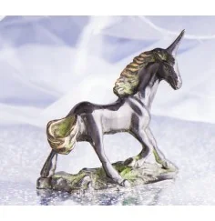 Statue - Einhorn - Messing, antik ca. 6x7cm