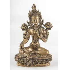 Statue - Grüne Tara Messing ca. 21 cm