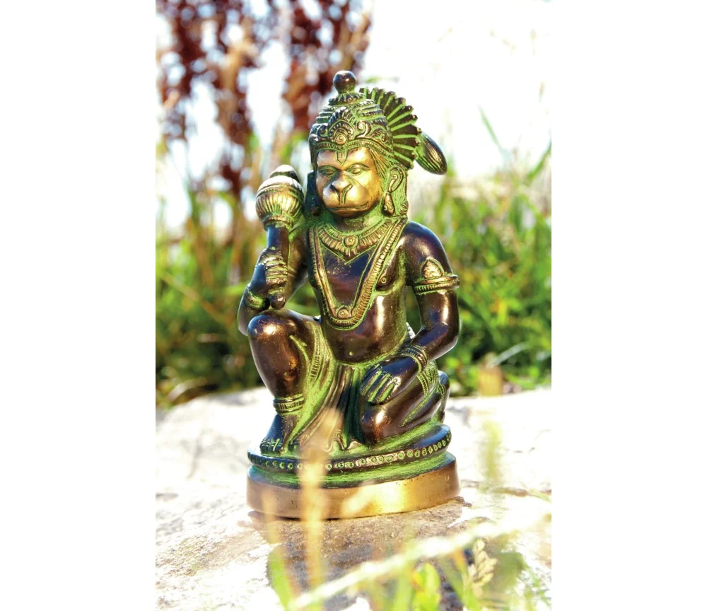 Statue - Hanuman aus Messing ca. 13 cm