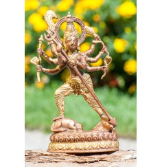 Statue - Kali aus Messing ca. 19,5 cm