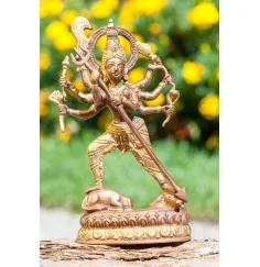 Statue - Kali aus Messing ca. 19,5 cm