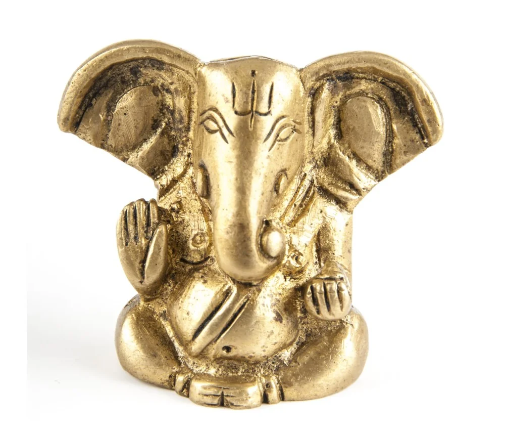 Statue - Ganesha - ca. 4 cm - aus Messing